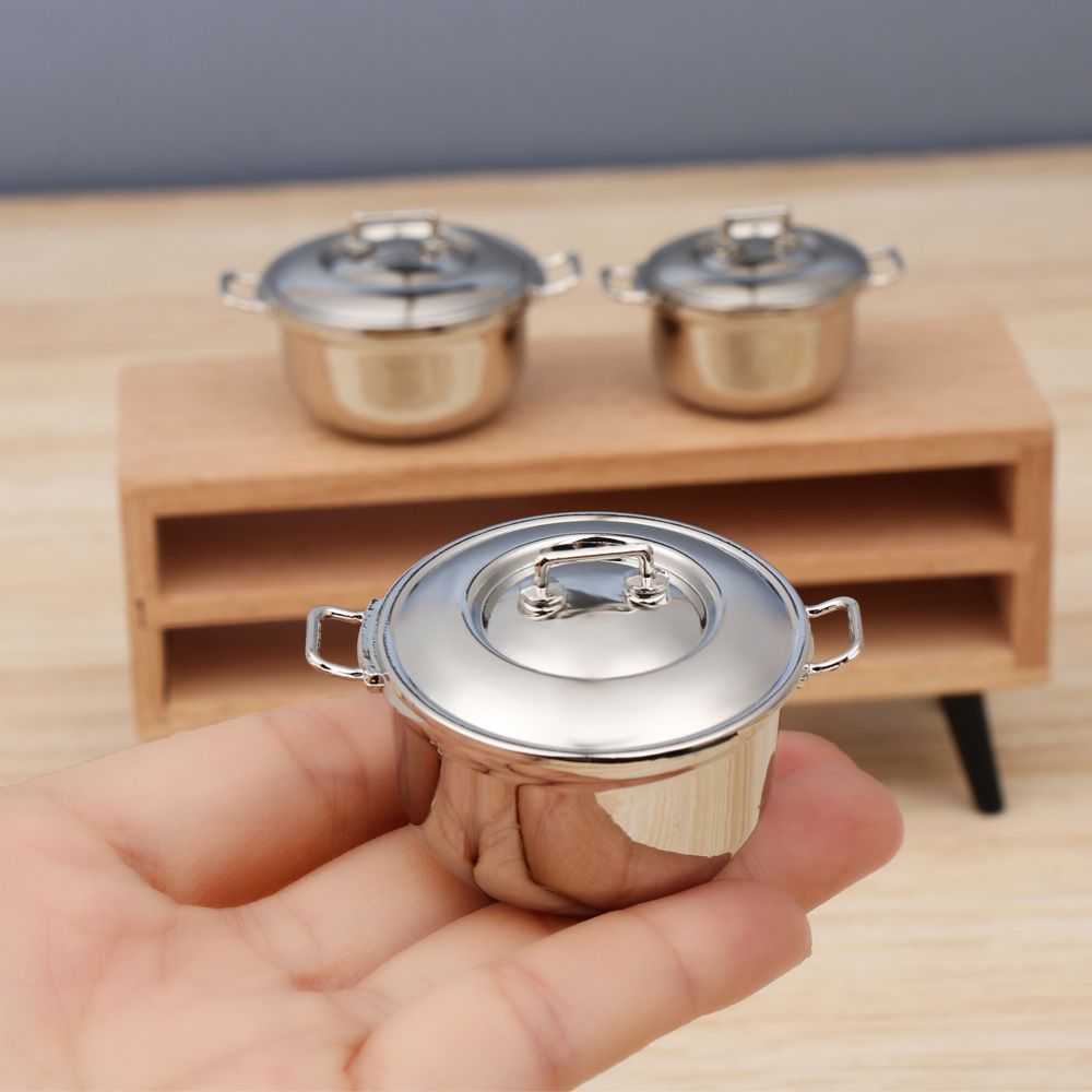 Kitchen Gadgets You Need - 1/12 Miniatur Suppen topf mit Deckel