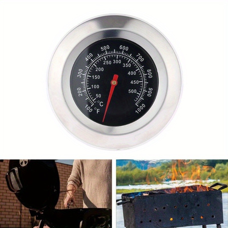 Kitchen Handy Gadgets - Edelstahl BBQ Smoker Grill Temperaturanzeige Grillthermometer