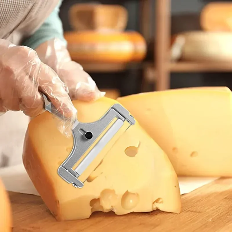 Kitchen Gadgets Wirecutter - Käsehobel aus Aluminiumlegierung, einstellbare Dicke, Käsebutterschneider