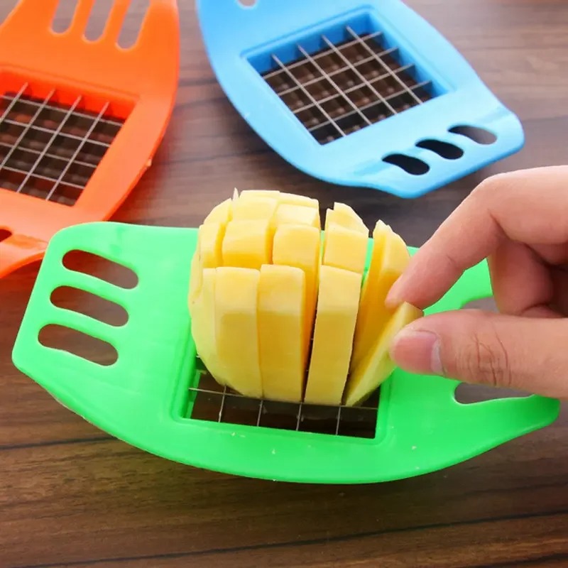 Kitchen Gadgets Vegetable Cutter - Pommes-Frites-Maker Kartoffelschneider Gemüseschneider Kartoffelhobel Chips-Herstellungswerkzeug Kartoffelschneidegerät