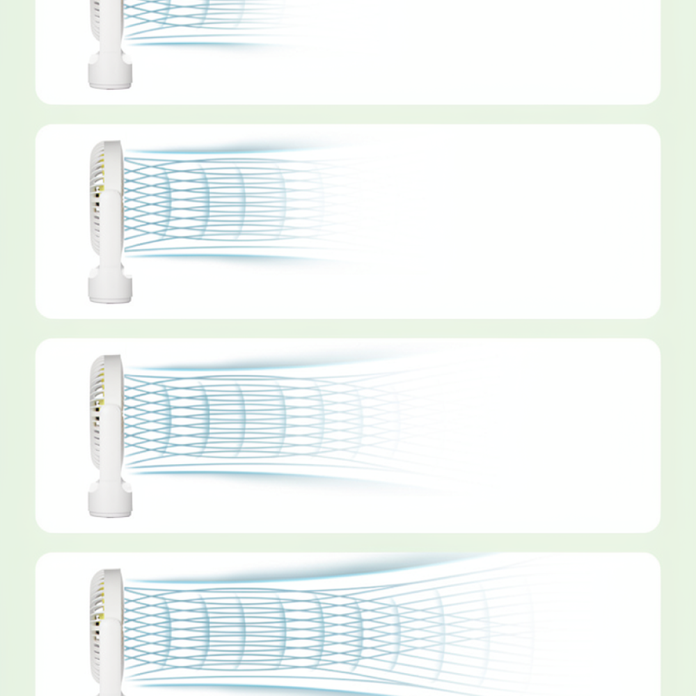 Kitchen Room Gadgets - Wiederaufladbarer USB-Tischventilator, wandmontierbarer Kühlventilator, leiser Motor,