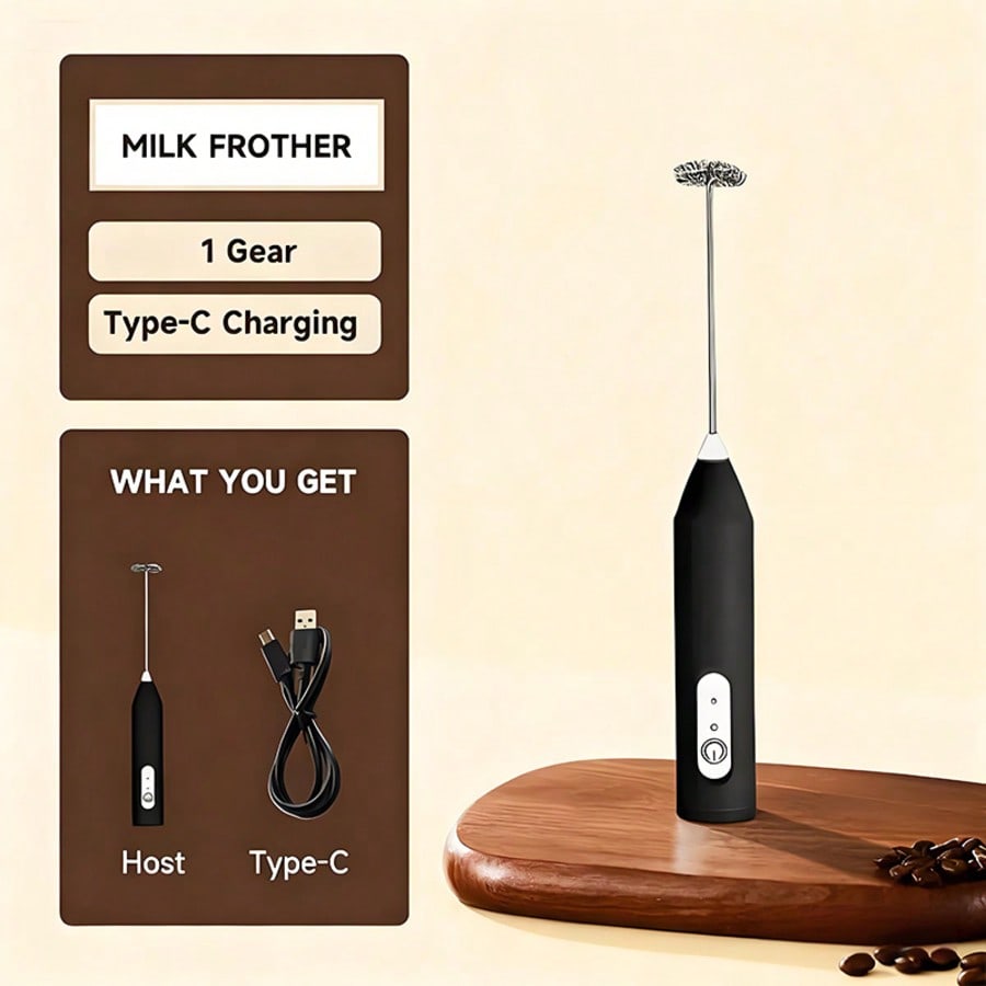 Kitchen Handy Gadgets - 1er-Pack Handmixer, elektrischer Mixer, Eierschläger, Milchaufschäumer,