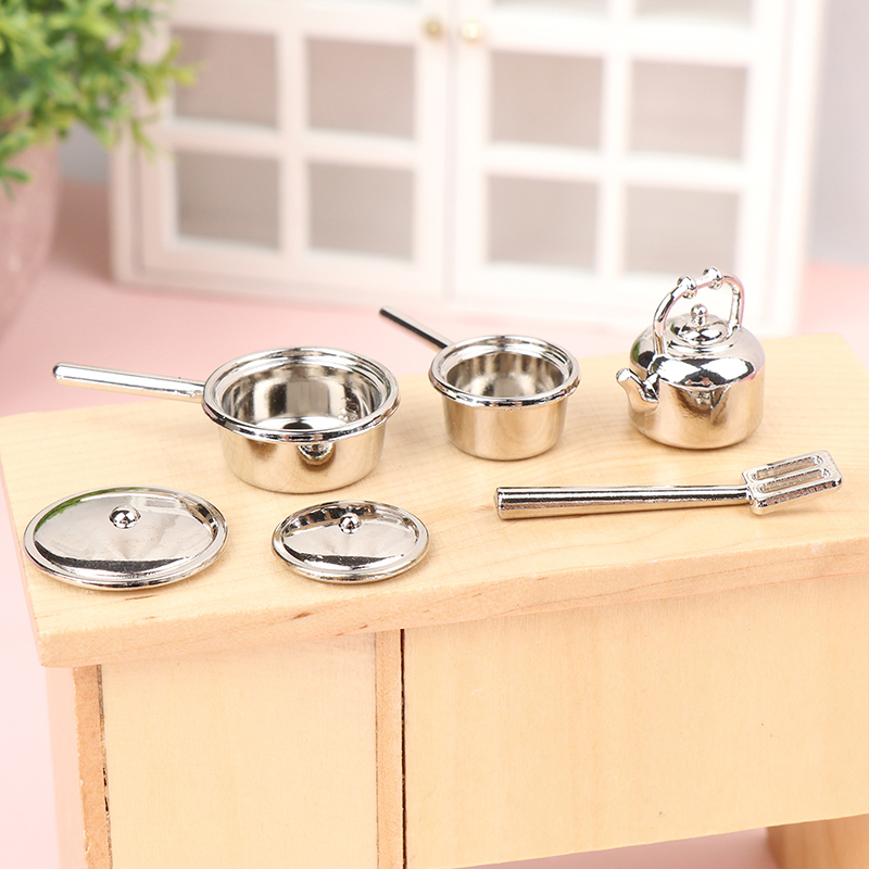 Kitchen Gadgets You Need - 【M】1/12 Puppenhaus Mini-Küchenutensilien-Modell Puppenhaus-Küchentopf Spatel Dekorationen