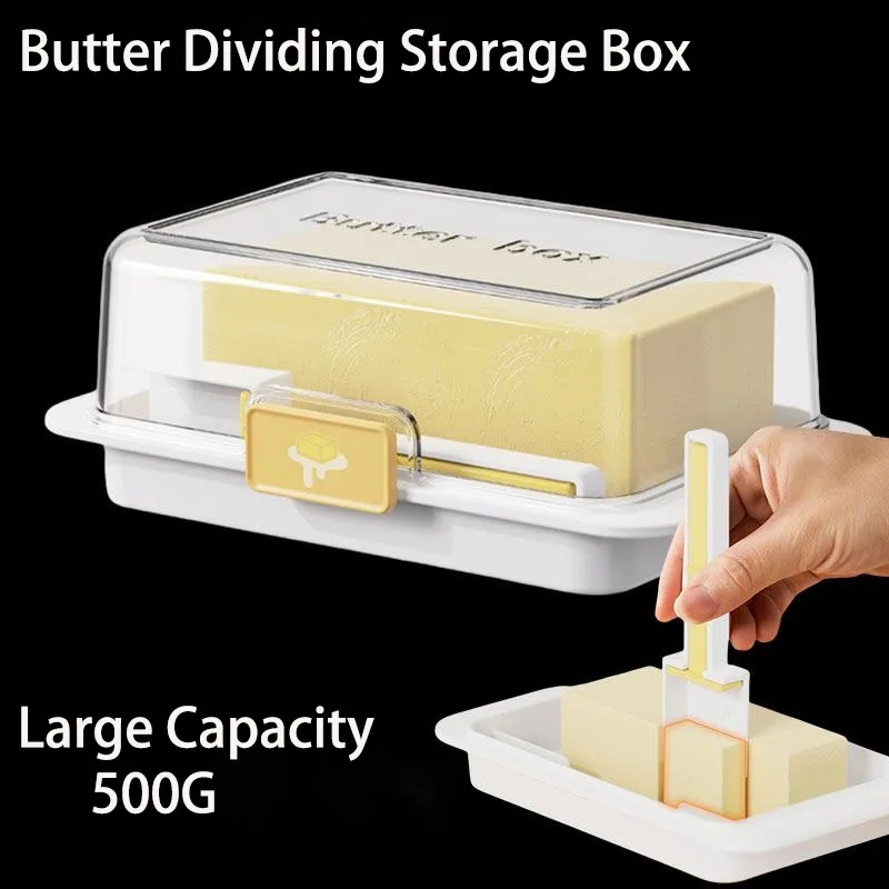 Kitchen Gadgets Built In - Luftdichte Butterschale mit integriertem Schneider, Käse-Butter-Aufbewahrungsbox
