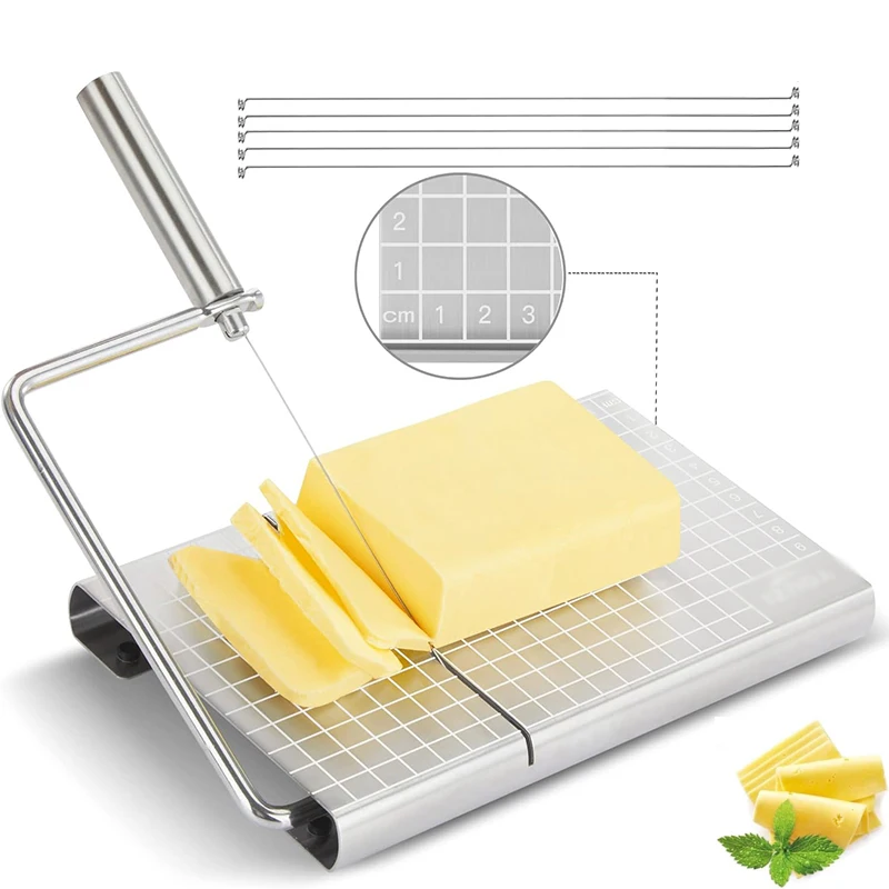 Kitchen Gadgets Wirecutter - Wurst- und Schinkenschneider Küchengerät Edelstahl-Käseschneider mit