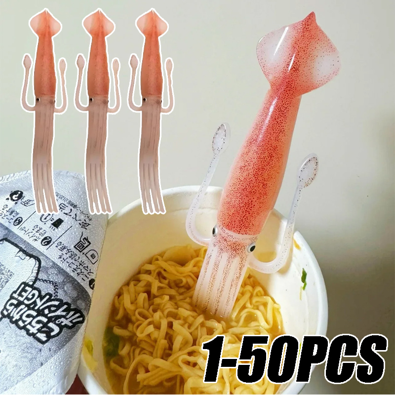 Kitchen Gadgets And Utensils - 1–50 Stück Lebensmittelgabel mit Oktopus-Motiv, skurrile