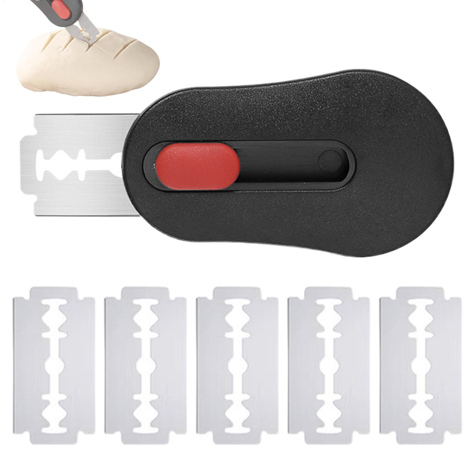 Kitchen Home Gadgets - Brot-Schneidewerkzeug, Sauerteig-Teigschneider mit 5 Klingen, Magnetisches