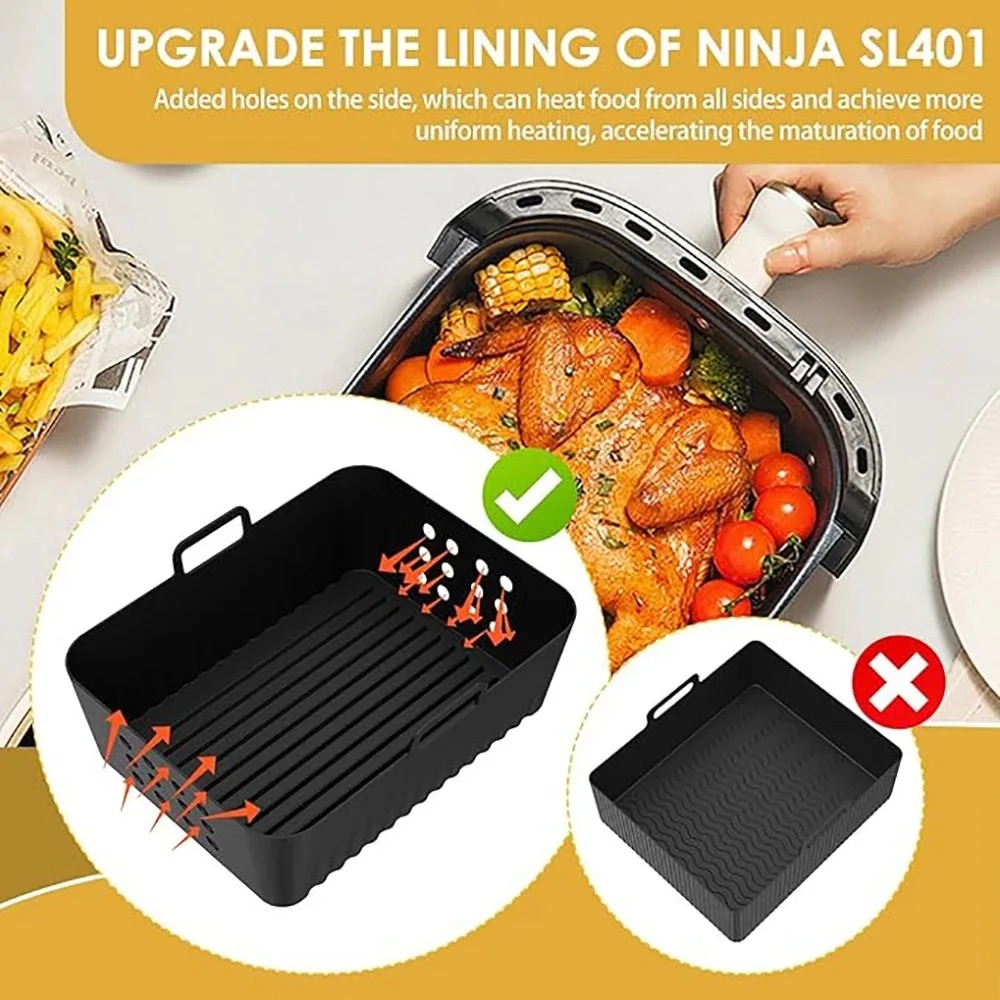 2 Stück Air Fryer Silikoneinla – Silicone Steamer Basket Bewertung und Preis