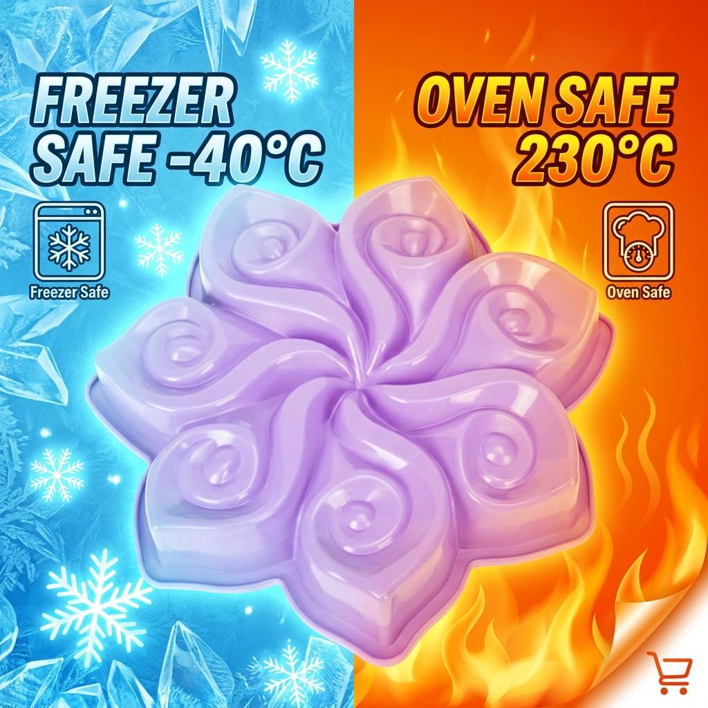 Große Blumen-Silikon-Kuchenfor – Kitchen Handy Gadgets Bewertung und Preis