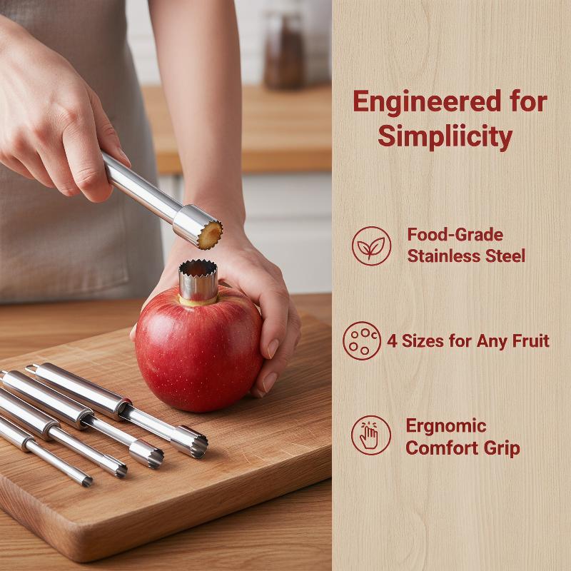 4-teiliges Obstentkerner-Set a – Kitchen Home Gadgets Bewertung und Preis