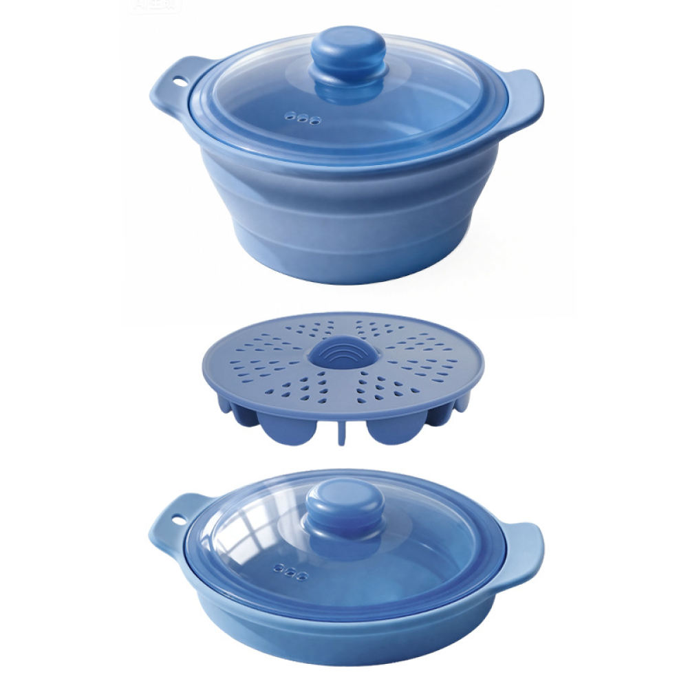 Zusammenklappbarer Silikon-Dam – Silicone Steamer Basket Bewertung und Preis