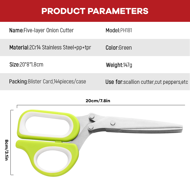 1 Stück 5-Klingen Edelstahl-Kr – Herb Scissors 5 Blade Bewertung und Preis