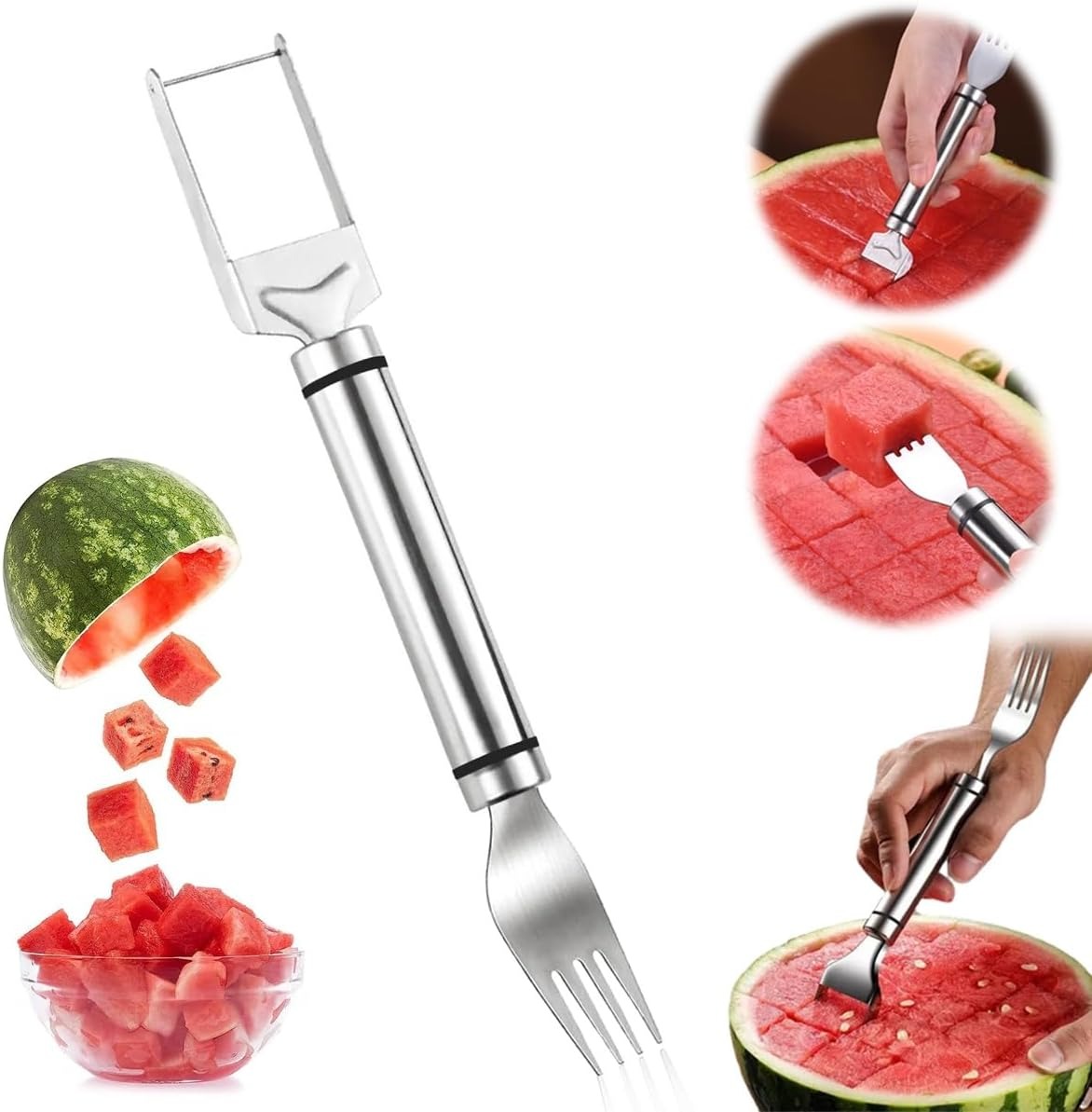 2-in-1 Edelstahl Obstschneider – Kitchen Gadgets Vegetable Cutter Bewertung und Preis